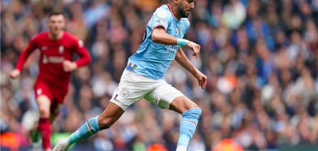 رياض محرز يدخل تاريخ الدوري الإنجليزي في مباراة مانشستر سيتي وليفربول